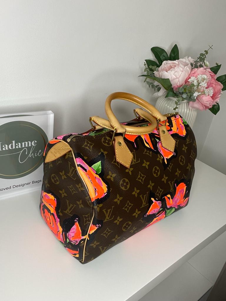 LOUIS VUITTON STEPHEN SPROUSE MONOGRAM ROSES SPEEDY 30 LIMITED EDITION