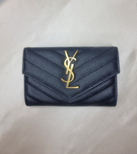 YSL chevron wallet