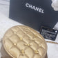 Chanel mini round gold bag