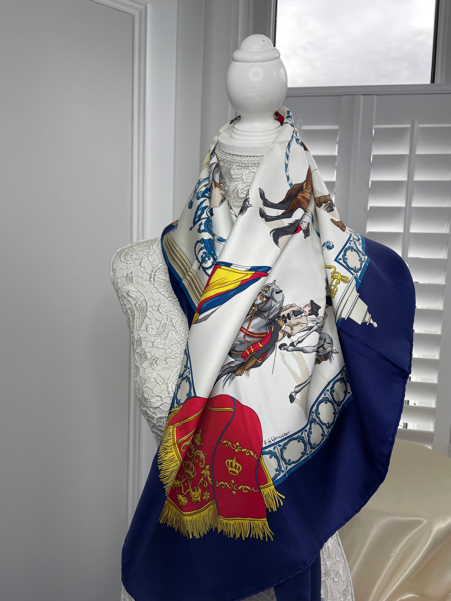 Hermes 'Real Escuela Andaluza Del Arte Ecuestre' scarf