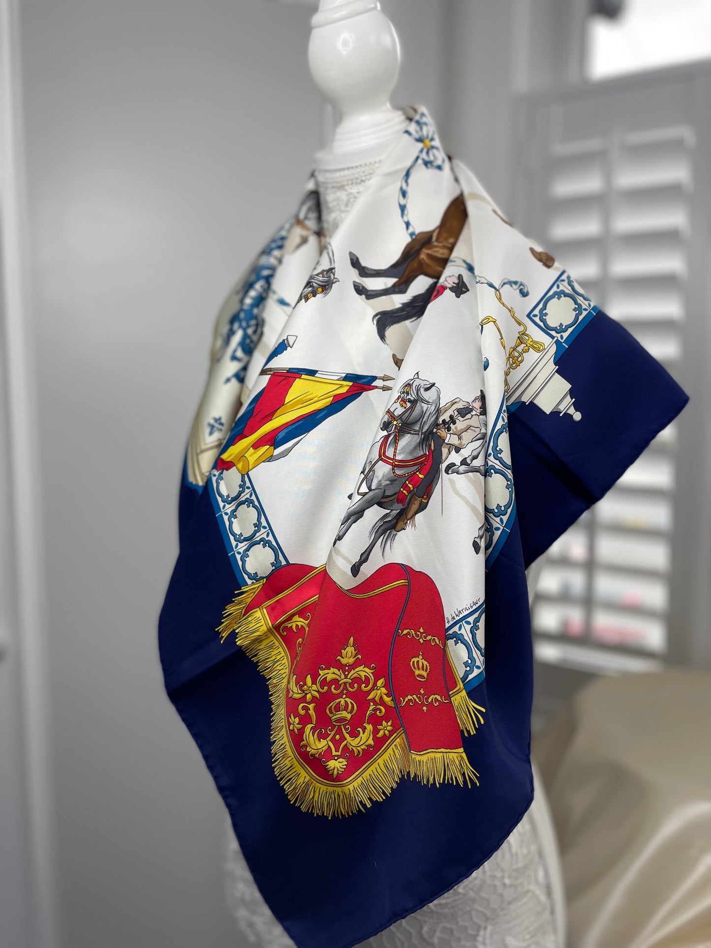 Hermes 'Real Escuela Andaluza Del Arte Ecuestre' scarf